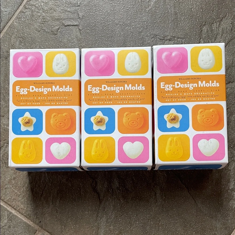 Williams Sonoma Colorful Egg Design Molds